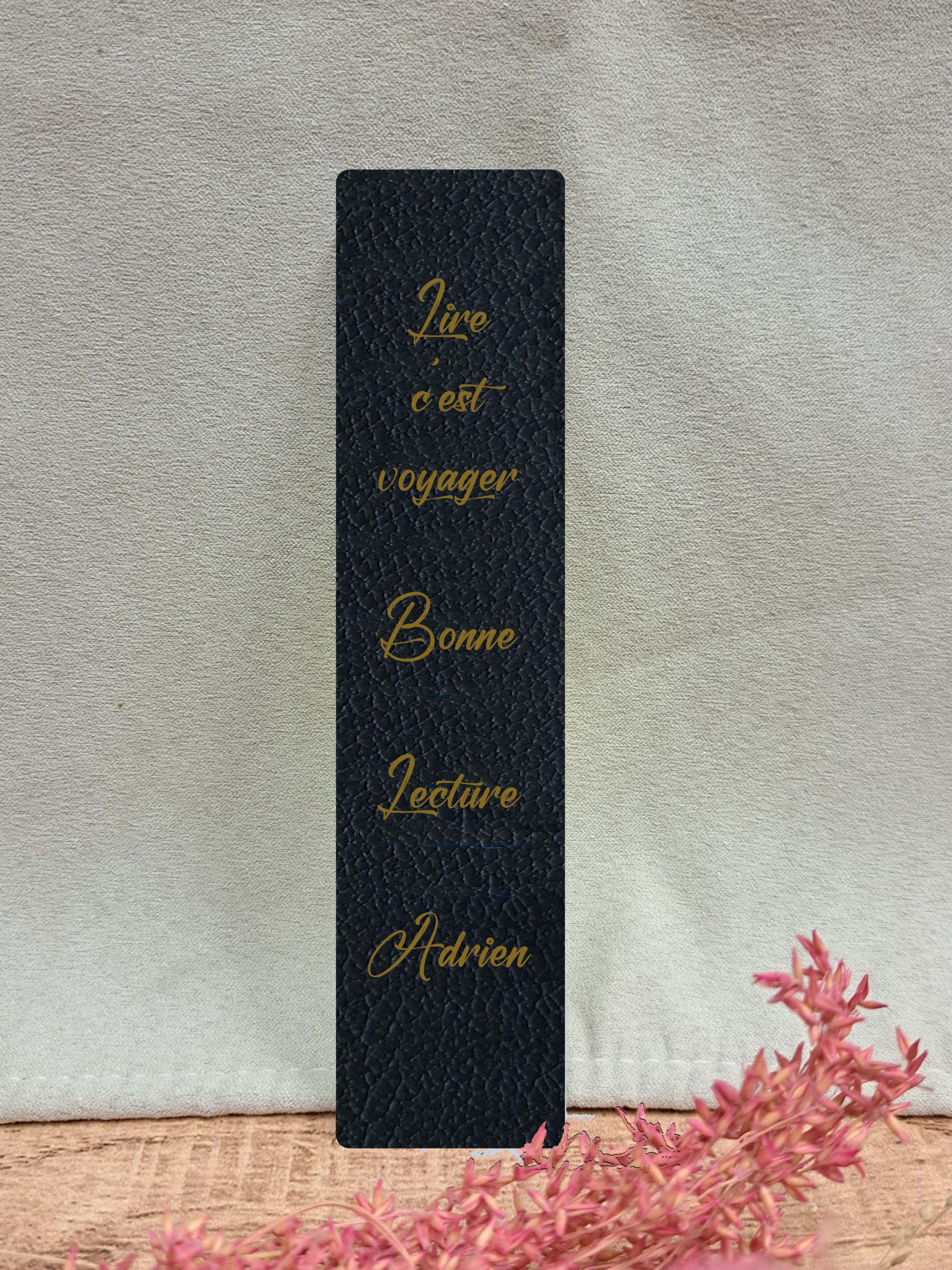 Marque-page Cuir &#8211; Personnalisable